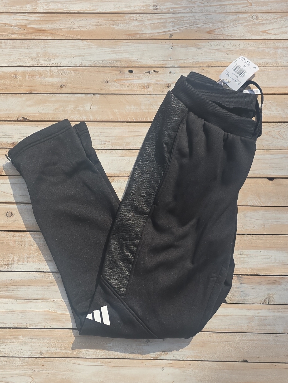 NWT Adidas Mens Travel Pants Sweatpants Tapered Leg Aeroready Black Sz M